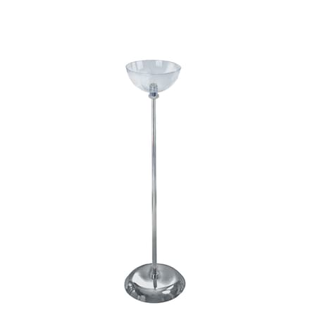 Azar Displays 8" Diameter Single Bowl Floor Display 700954